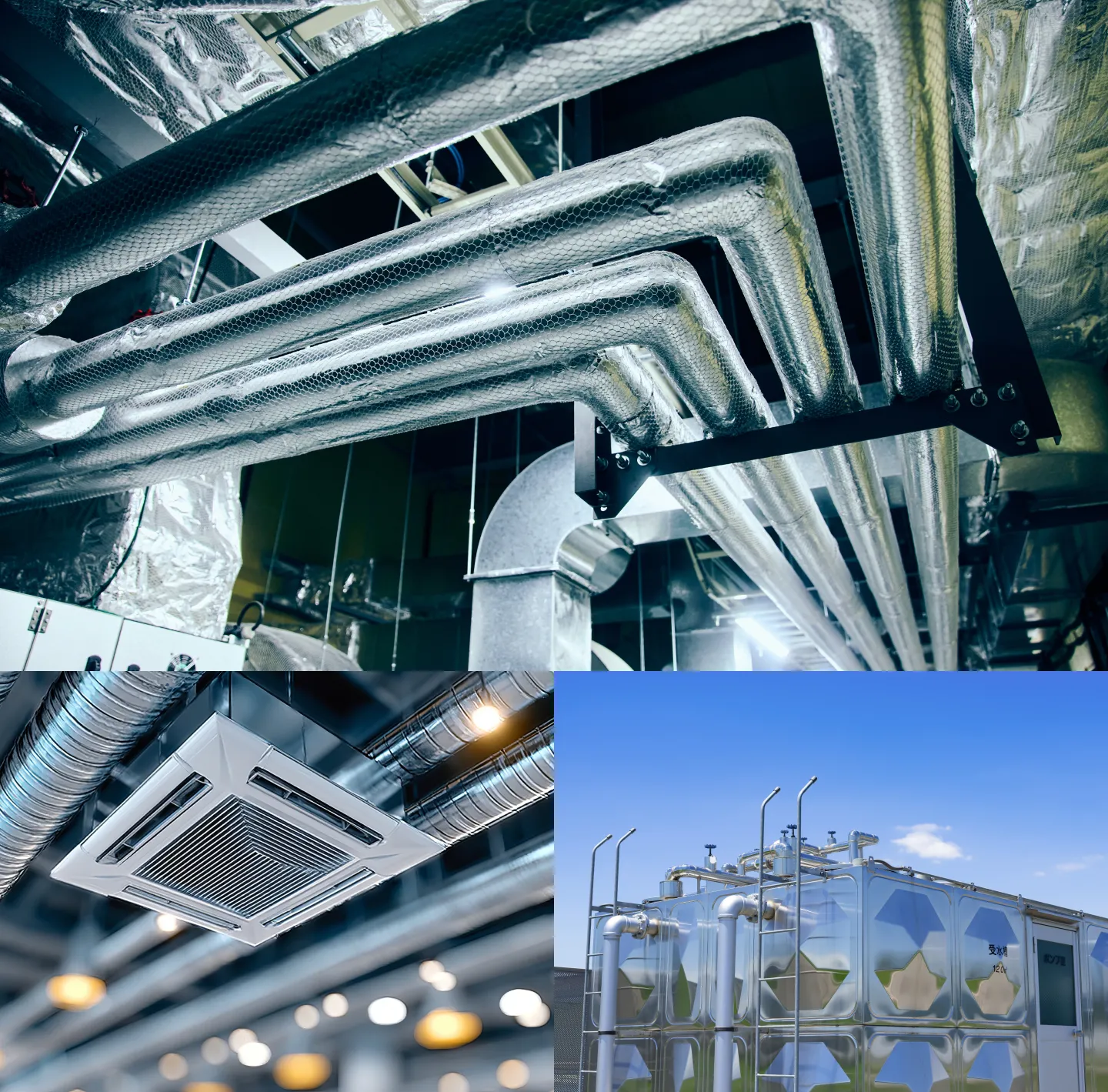 空調・衛生工事の現場