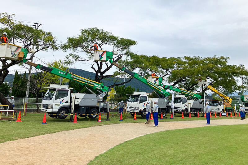 宮崎支店：延岡市緑が丘小学校樹木伐採