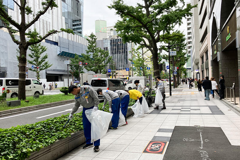 関西支店：御堂筋清掃